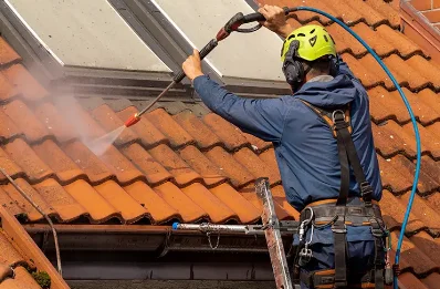 Démoussage et hydrofuge de toiture à Moulle